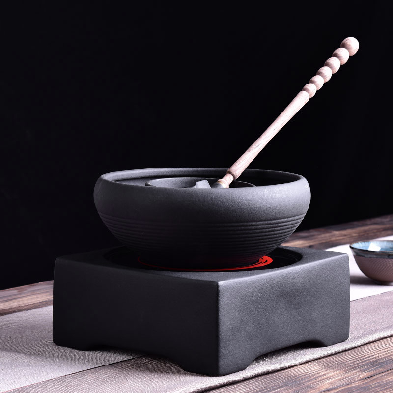 HaoFeng lava rock - boiled tea ware old kung fu tea tea, black tea tea bowl home warm tea ware TaoLu household electricity