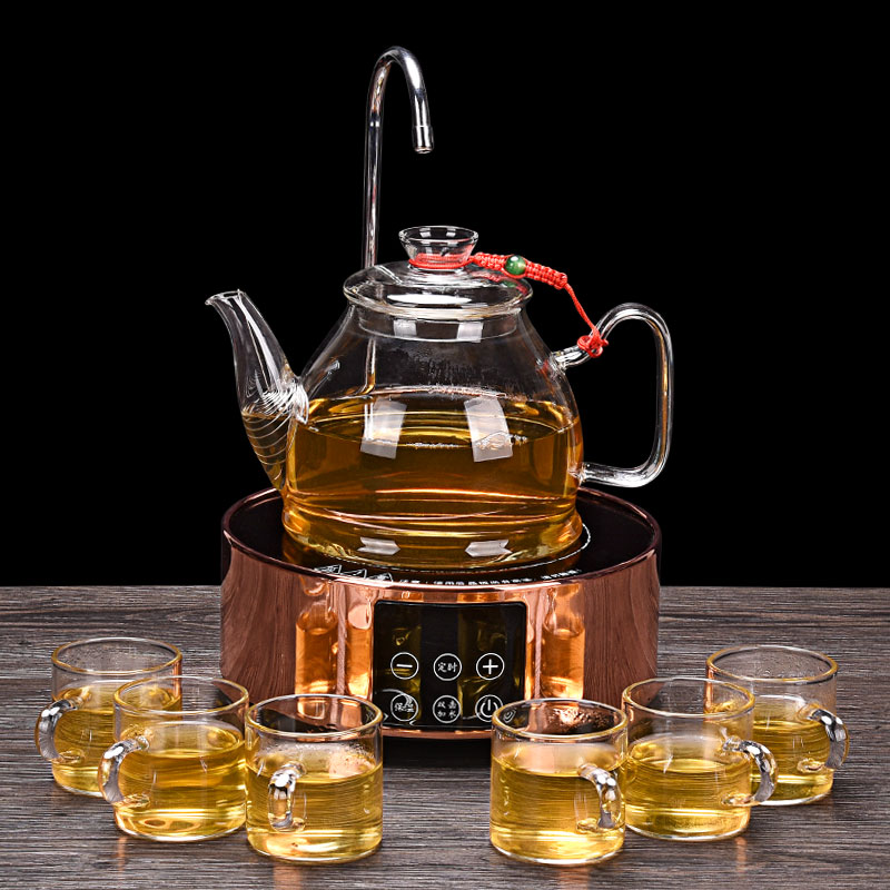 HaoFeng electric TaoLu boiled tea, heat resistant black crystal plate thickening glass teapot the boiled tea, the electric TaoLu suits for