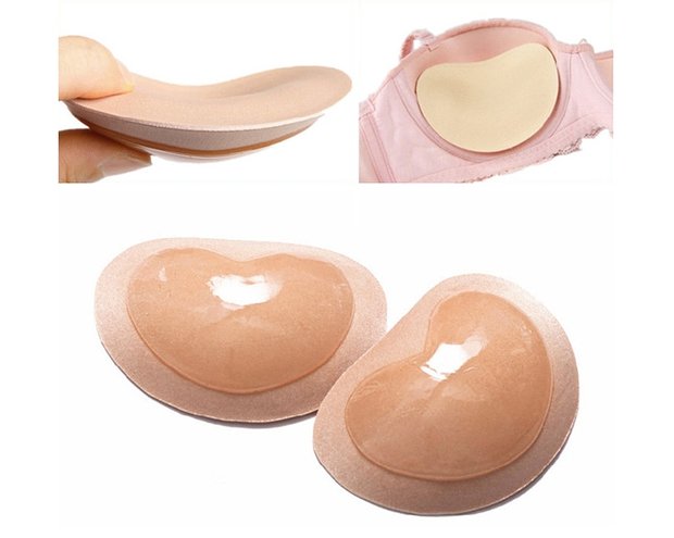 Với bộ bikini dày lên thoáng khí vô hình dán miếng đệm ngực siêu dày Ngực nhỏ tập hợp áo lót chèn miếng lót mút xốp độn ngực dày vừa