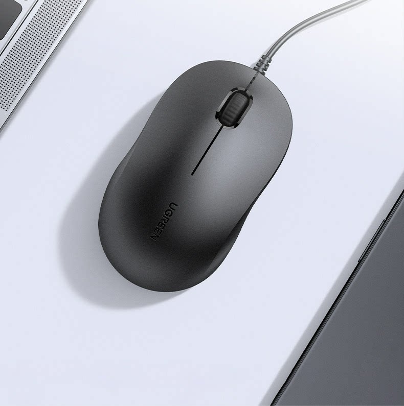 【中国直邮】      绿联 鼠标 1个 轻音有线舒适握感USB电脑通用办公鼠标