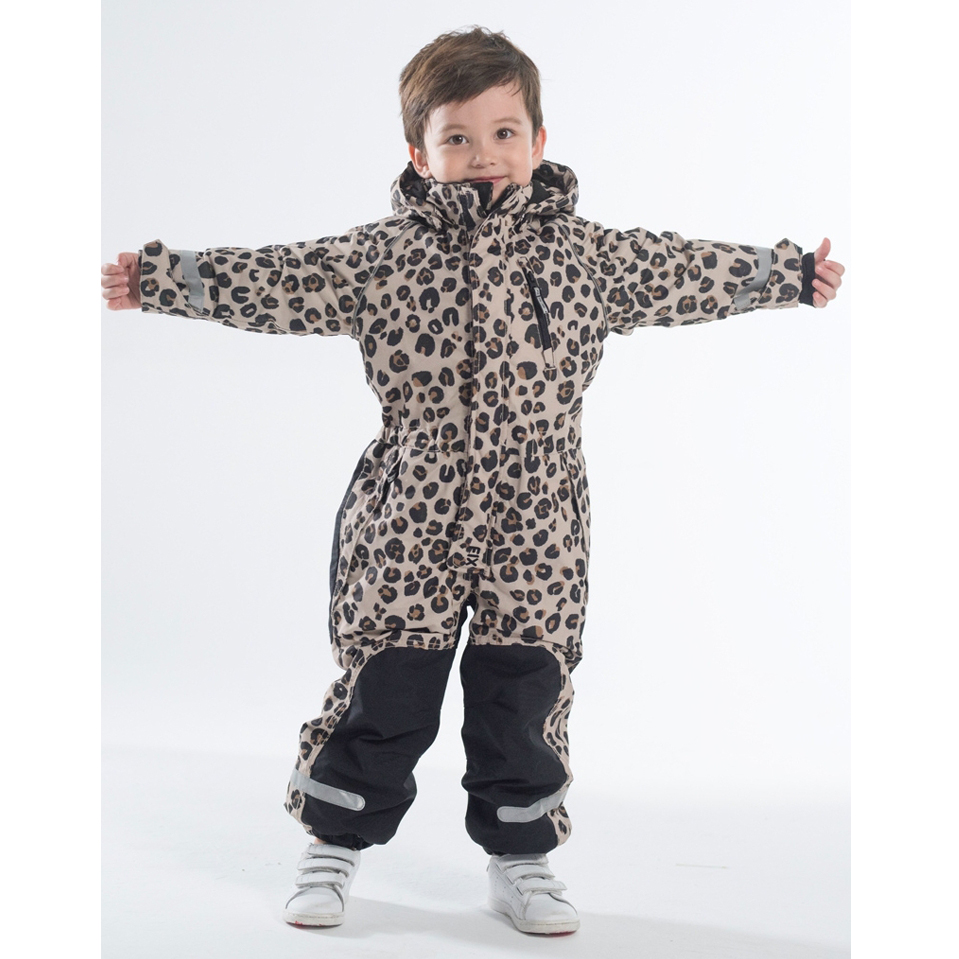 Nordic professional children boy girl with ski suit windproof and rain-proof thickened anti-cold suit against minus 30 degrees