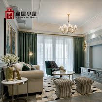 Port-Style Light Lavish Sofa Postmodern Minimalist Cloth Art 1 2 3 Sofa Composition Hotel Villa-like Villa Furniture Set