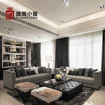 American post-modern light extravaganza New vintage solid wood sofas combine large family type Bei Gui garden-like room furniture custom-made