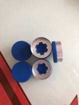 28mm blue aluminum plastic cap matching aluminum plastic combination cap for infusion bottle