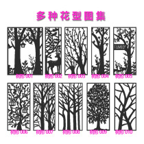  Custom hollow partition lattice screen pattern album