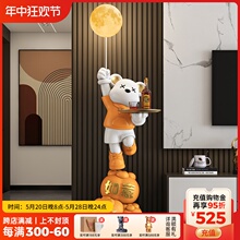 Violent bear decorations, living room floor to ceiling home decorations, TV cabinets, high-end and upscale housewarming gifts