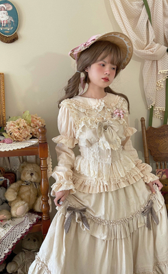 taobao agent Antique cotton shirt, Lolita style