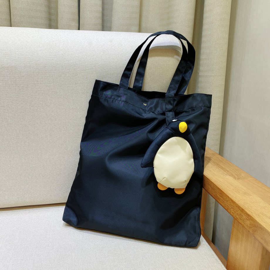anya anja cute little penguin shopping bag nursery handbag handbag handbill shoulder bag light to contain female nylon bag