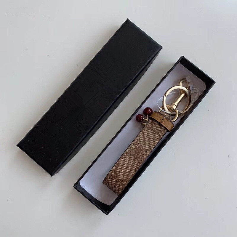 ins small cherry key chain car key chain cute female car key pendant creative high-end bag pendant