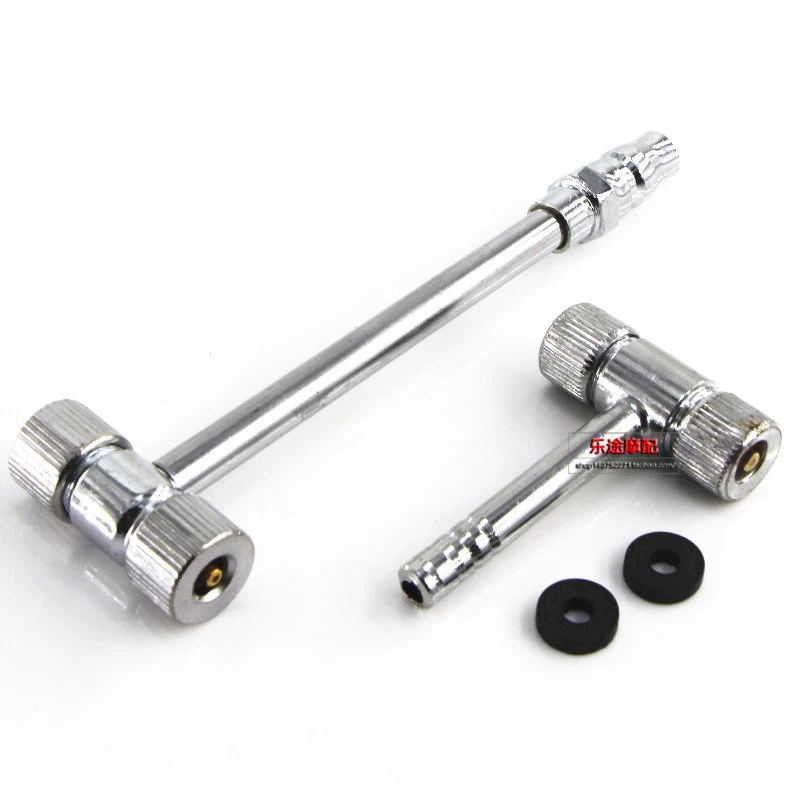 Bền T-type đôi đầu xiên máy bơm không khí vòi phun động cơ xe đạp điện airing que công cụ sửa chữa vòi phun - Bộ sửa chữa Motrocycle đồ nghề xe máy