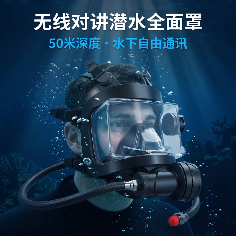 Swordfish Underwater Wireless Intercom Diving Full-Face Mask Engineering Salvage Search and Rescue Communication Mask Scuba Diving Equipment Swordfish Underwater Wireless Intercom Diving Full-Face Mask Engineering Salvage Search and Rescue Communication Mask Scuba Diving Equipment