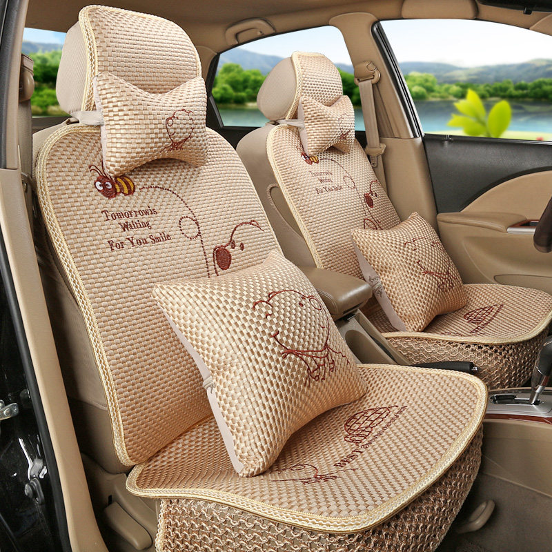 Cartoon Car Cushion Cute Seat Ice Silk Ladies Seat Cushion Seven Five Maglin Light S Phantom Speed H3S Treasure 730