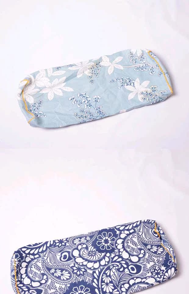 Cũ thô bông gối cổ tử cung tòa gối retro zippered hình chữ nhật gối gối gối túi giấy không hàn - Gối trường hợp gối nước