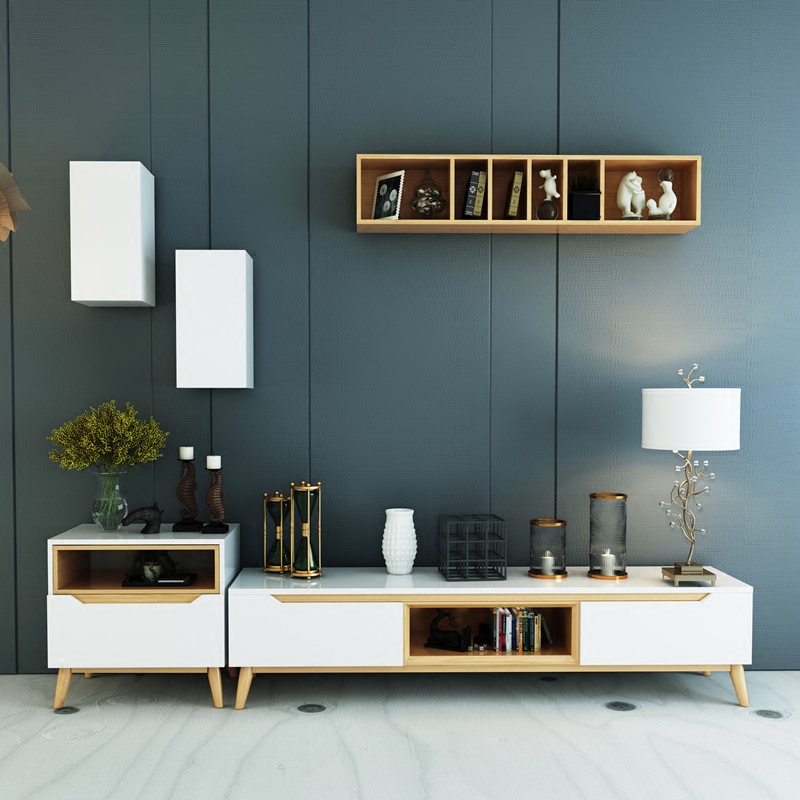 Nordic Simple Modern Tv Cabinet Combination Tea Table Small House