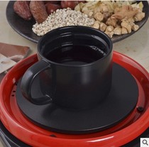 Household Chinese medicine cup decoction pot matching funnel cup Heat-resistant ceramic cup can be heated directly with the base Warm medicine cup