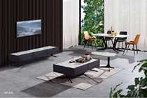 Milan Home 015 Stone Series Coffee Table TV Cabinet