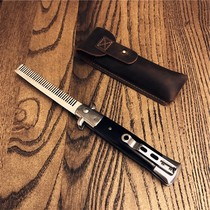 SPOT FOLDING POCKET COMB STAINLESS STEEL SPRING COMB FOLDING COMB METAL SPRING COMB