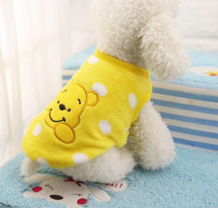 Pet quần áo vest chó quần áo mùa xuân Teddy gấu Xiong Bomei trang phục con chó con chó nhỏ mùa thu quần áo mùa xuân - Quần áo & phụ kiện thú cưng