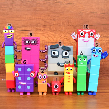 Digital building block figures children's doll ornaments