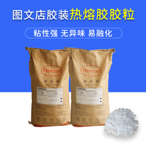 The glue particles of the glue binding machine are hot-melt glued and the Miaohan high-transparent milky white glue square glue is specially used for the glue binding machine 25 kg