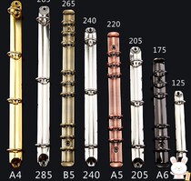 Loose-leaf binding ring strip clip ring strip button binding coil diy casual notebook paper sheet loose-leaf 6-hole iron ring buckle