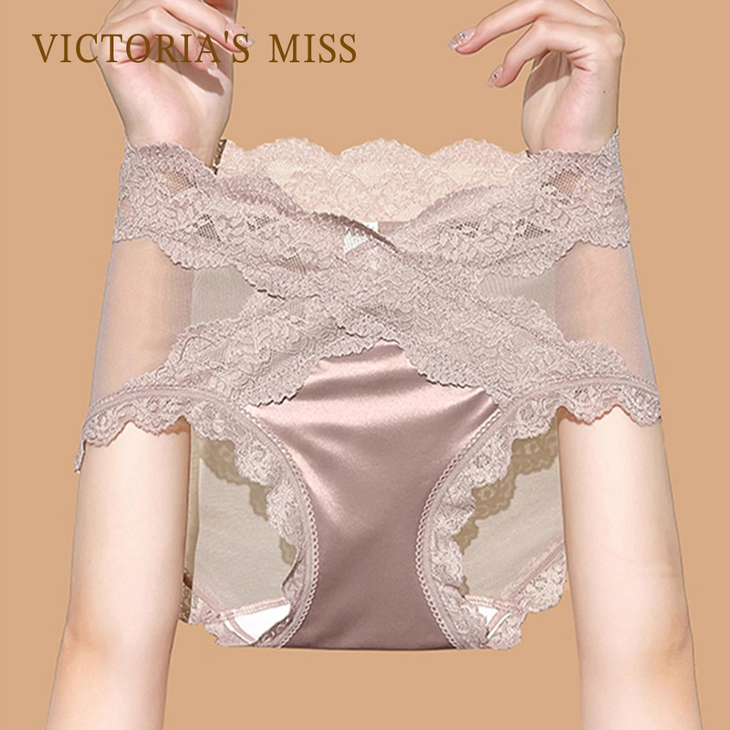 British Victoria's Miss American-Style Lace Panties for Women, Cotton Crotch, Sexy 2025 New Model, Seamless Tummy Control