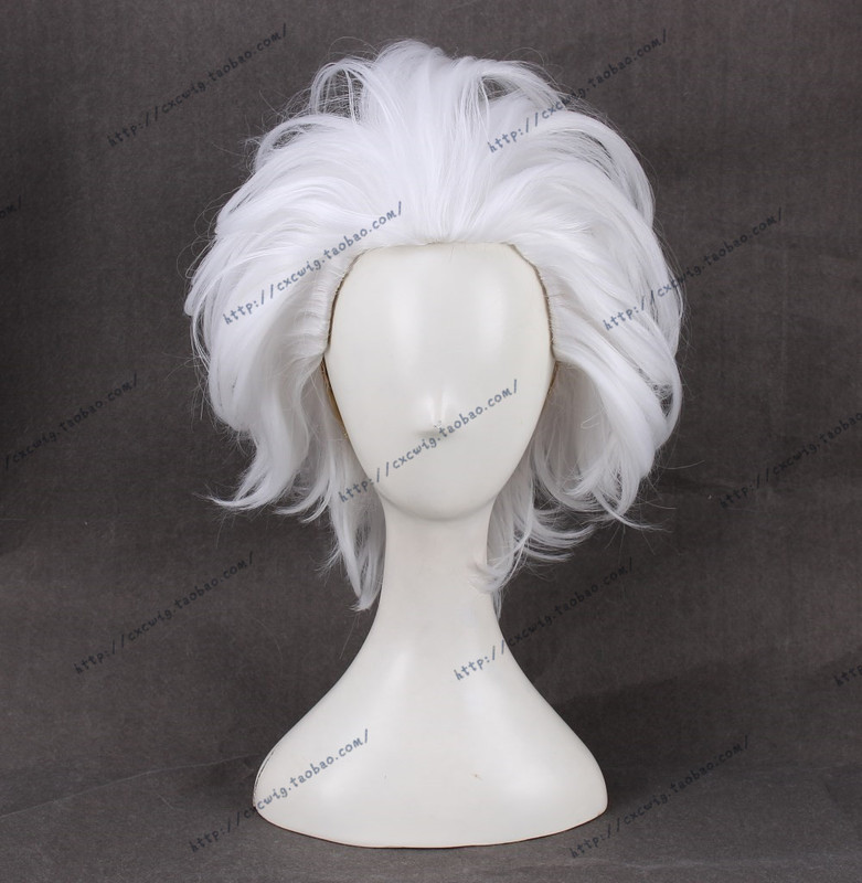 Little Mermaid Ursula Rick Einstein White Halloween Headgear Cosplay Wig Stage