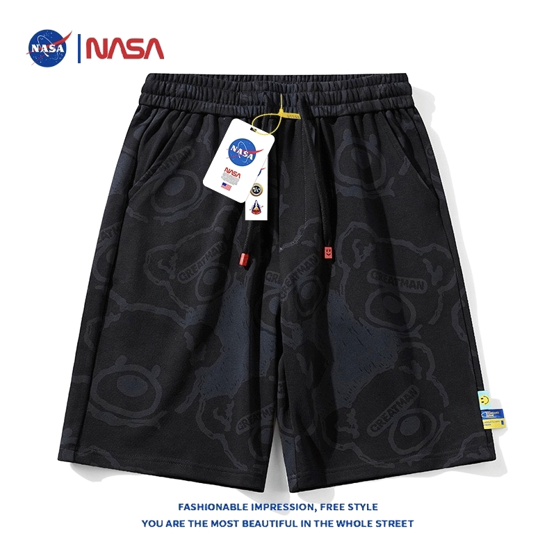 Nasa Co-Branded American-Style Beach Shorts for Men and Women, Summer 2026 New Quick-Drying, Water-Resistant, Loose-Fitting Couple Shorts
