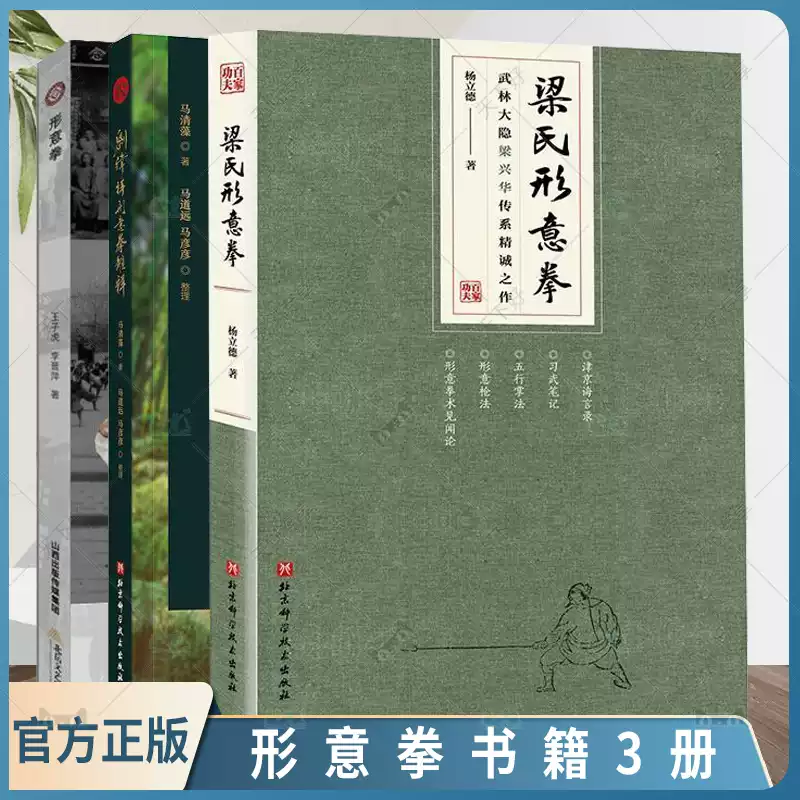 形意拳书籍3册梁氏形意拳+形意拳+刘纬祥形意拳雏释武术形意拳教学形意