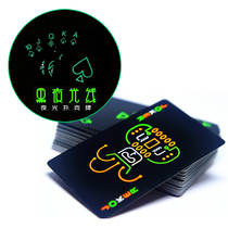 Luminous playing cards New and fun night playthings Table games Solitaire Bar night scene Student dormitory cards