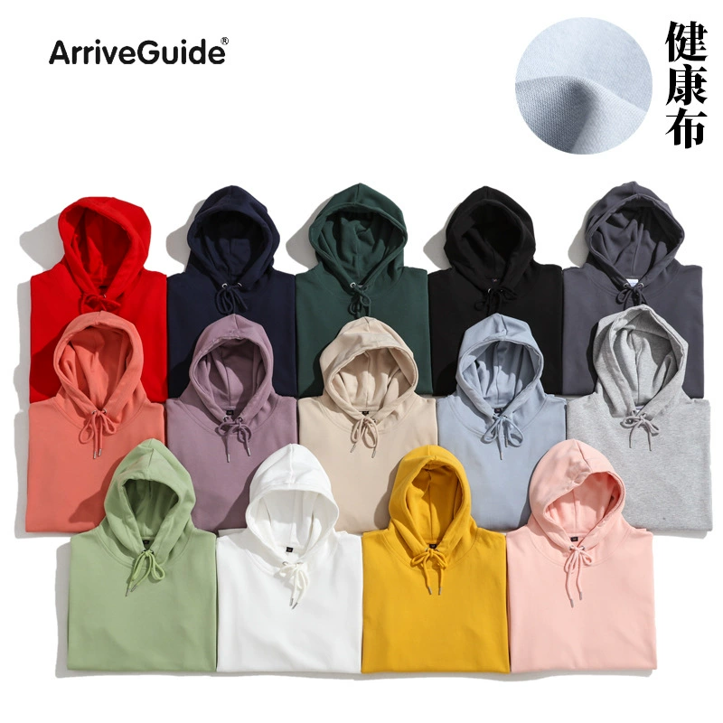Phong cách mới 300g áo len có mũ trùm đầu vải khỏe mạnh cho mùa thu / mùa đông của nam giới áo len hoodie màu đặc sắc in tùy chỉnh - Thể thao lông cừu / jumper