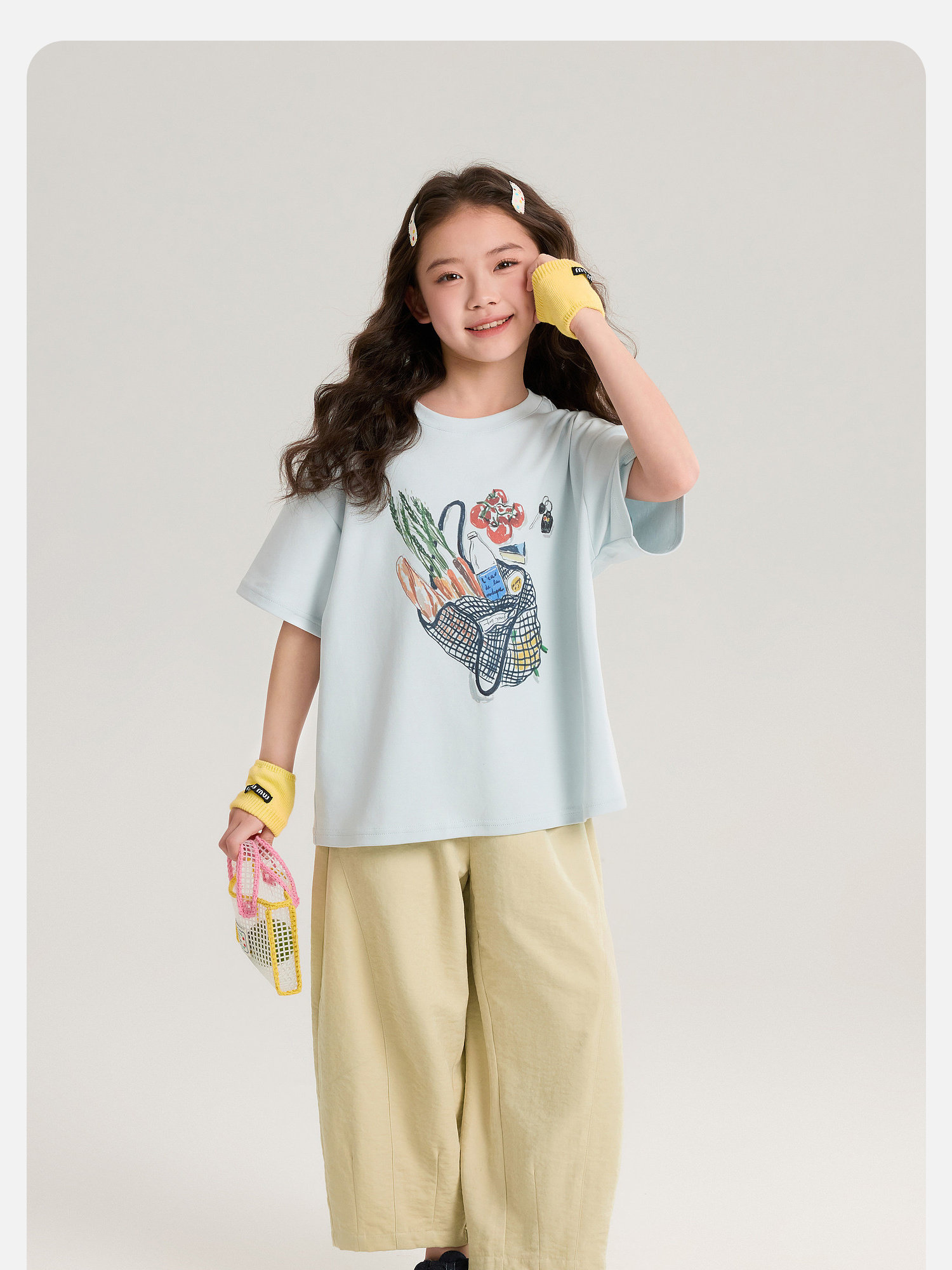 Pudding Haru Children's Clothing Girls' 2.0 Milk Pants 2026 Summer Lightweight Mosquito-Proof Casual Pants Children's Comfortable Long Pants — 74