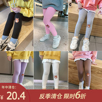 Childrens clothing 2021 New Girls spring and autumn slim trousers children Spring foreign style pants female baby cartoon leggings