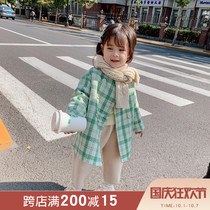 Childrens clothing 2020 new winter girls foreign-style baby woolen coat 3-year-old childrens woolen coat girl thickened