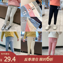 Kitty cotton leggings new childrens clothing girls autumn foreign trousers children autumn winter casual pants tide