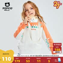 Piggy Banner childrens clothing girls sweater foreign-quality childrens knitwear autumn and winter coat big children cotton pullover foreign gas