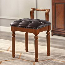 American style dressing stool low shoe stool European princess desk small back stool modern minimalist bedroom dressing table stool