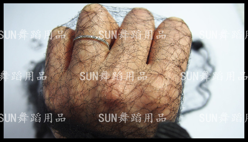 Latin Dance High Play Ultrafine Invisible Hair Net Professional Dance Disc Hair Net Pocket Ballet Folk Dance Black Hair Net