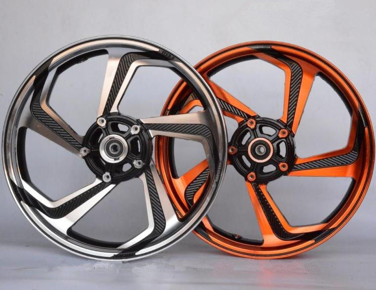 Horizon sports car imitation motorcycle Northern Lights front and rear double disc brake hub steel ring axe 110 607017 inch