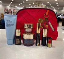 Spot American version of Estee Lauder Red Gift Pack 7 Packs Set Multi-effect Zhiyan Night Cream Essence Eye Cream Lipstick 420