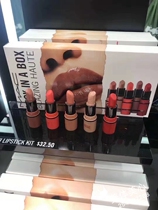 Domestic stock US limited edition Mac charm delicious red bullet set 5 5 colors seesheer chili