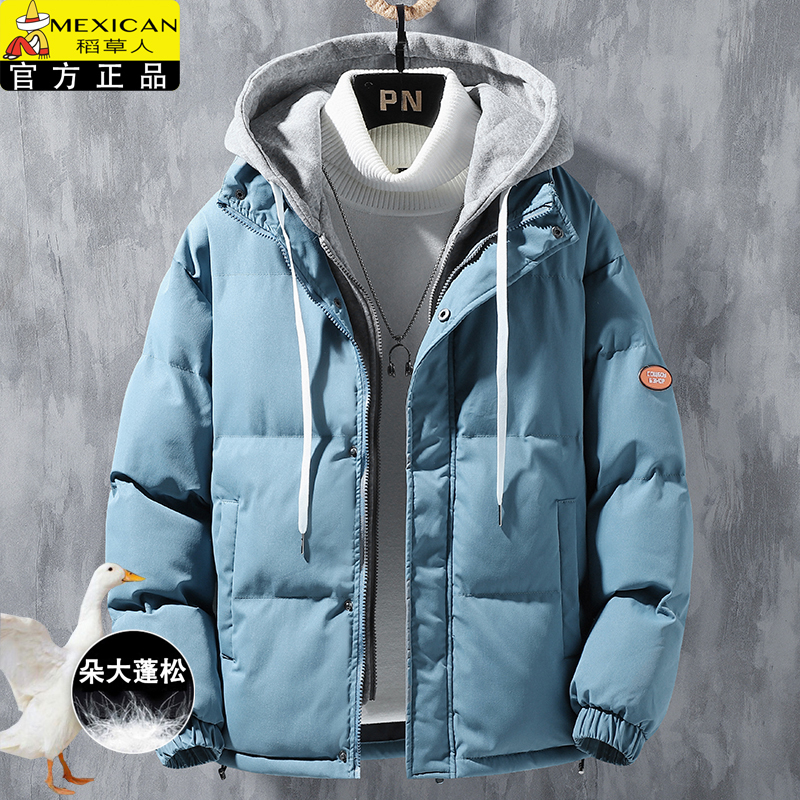 Scarecrow Casual Hooded White Duck down Jacket Men's 2026 Winter New Thickened Warm Cotton Coat Scarecrow Casual Hooded White Duck down Jacket Men's 2026 Winter New Thickened Warm Cotton Coat