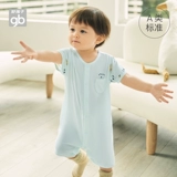 Детский милый комбинезон для новорожденных, короткий рукав