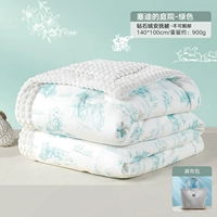 [Модернизированная кладка и флисовое одеяло] Сад-зеленый Седи 140*100 см.