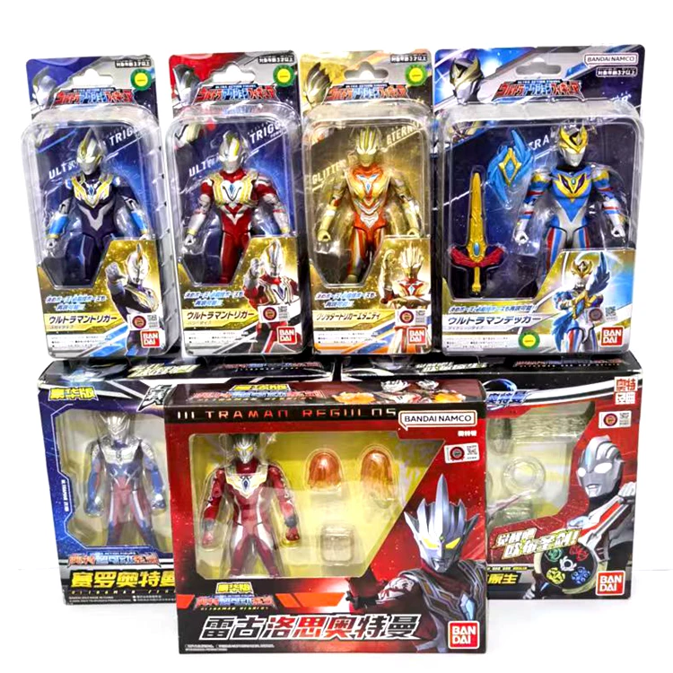 Bandai, Ultra, подвижная Ultraman Tiga, кукла, игрушка, люксовое издание, издает звуки