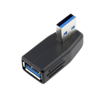 USB3 0 adapter male-to-male interface extension side bend 90 ° easy to use elbow pure copper wire core stable