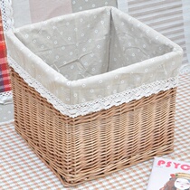 Willow storage box containing basket Dirty Clothes Basket Laundry Basket Laundry Basket Finishing Box Breathable with cover Large number ultra-strong