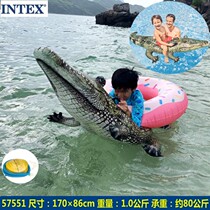 Thickened Child Biathlon Emulated Crocodile Seat Riding Adult Dramatic Water Animal Biking Boy Swimming Circle Flick