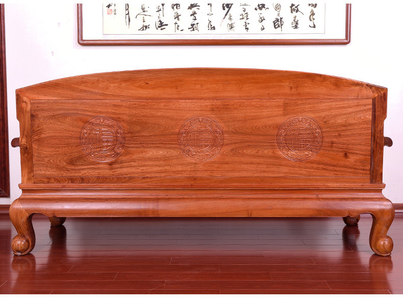 товар из китая Красное дерево мебель Мьянма груша дерево сандаловое дерево резьба диван восемь частей набор китайский мин и Цин антикварная гостиная мебель из цельного дерева Sunrise Villa Court