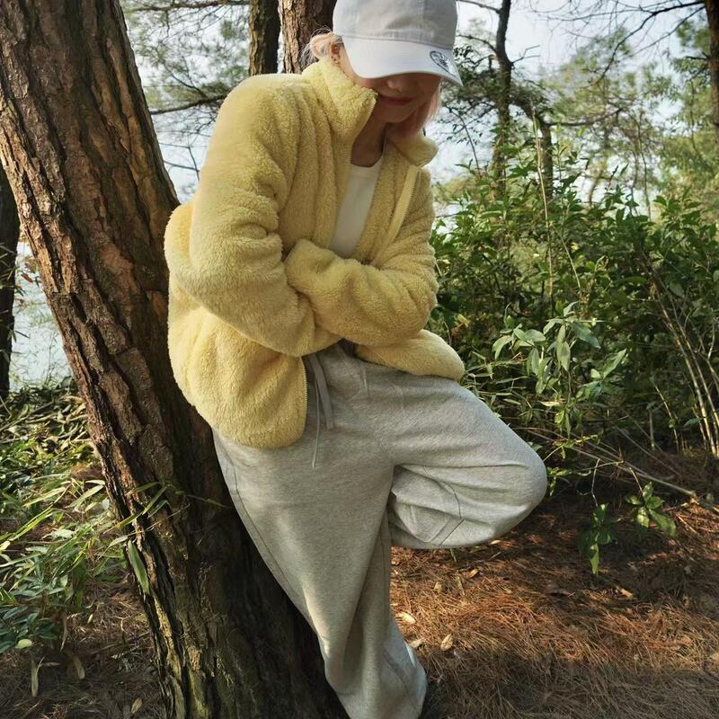 Natural Revival Autumn and Winter Versatile Fleece Warm Inner Layer Coral Fleece Jacket Large Size Unisex Jacket